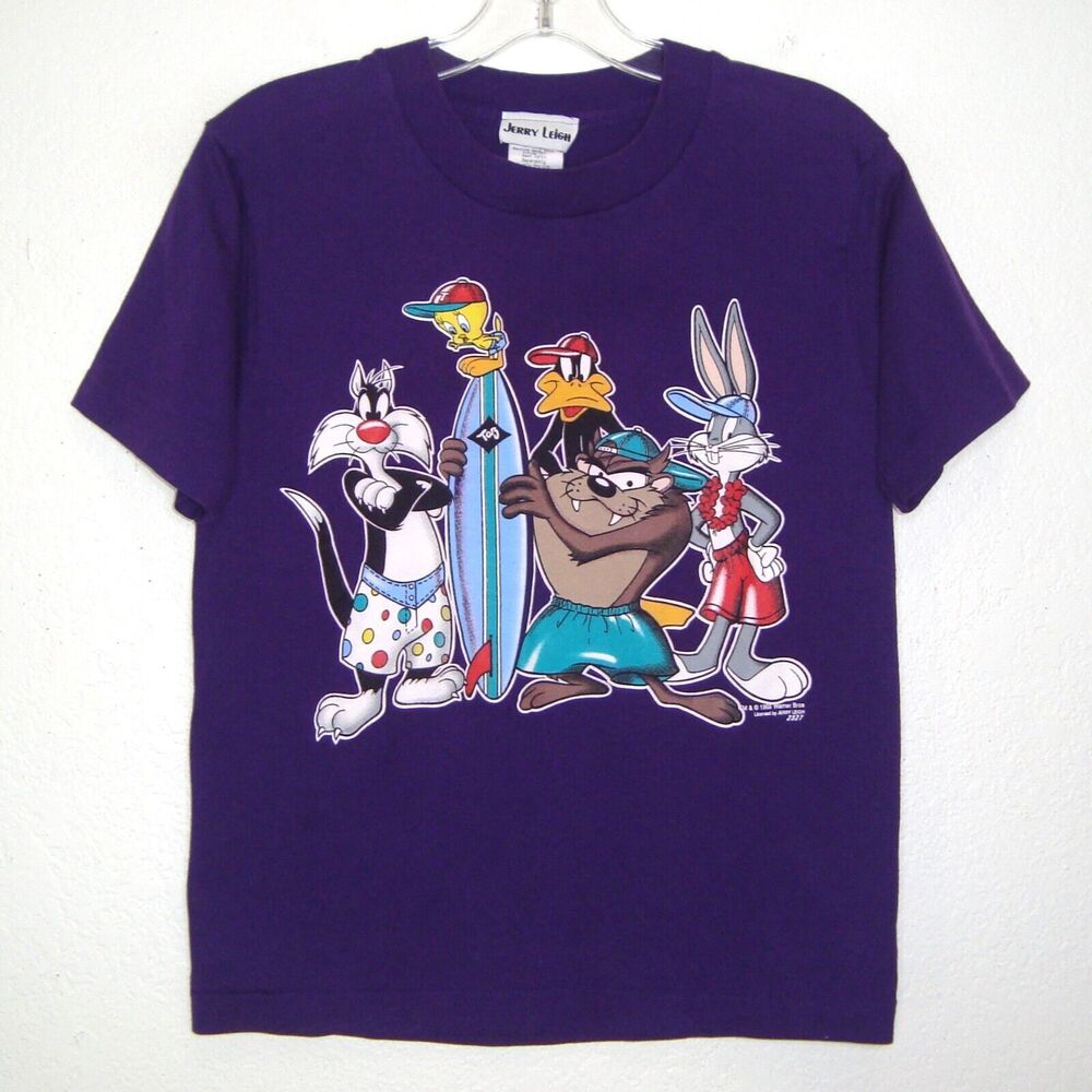 Vtg 1995 Single Stitch Jerry Leigh Warner Bros Sylvester Tweety Daffy Taz Bugs T